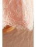 Cap Sleeves Ivory Eyelash Lace Pink Lining Flower Girl Dress